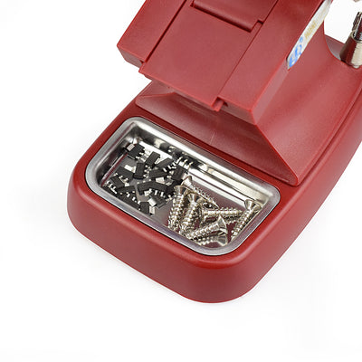 NEWACALOX LED Illuminated Desktop Magnifier Helping Hand Auxiliary Clamp Alligator Clip Stand 10 LED Lights Magnifying Glass