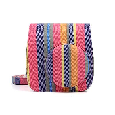 Newly Flamingo Case PU Pouch Camera Bags With Strap Protector Cover For Fujifilm Instax Mini 8/8+/9