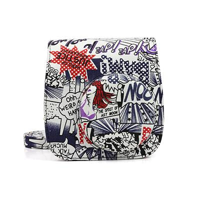 Newly Flamingo Case PU Pouch Camera Bags With Strap Protector Cover For Fujifilm Instax Mini 8/8+/9