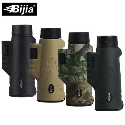 BIJIA 10x42 single binocular night vision monocular 4 colors travel telescope multi coating lenses with tripod interface