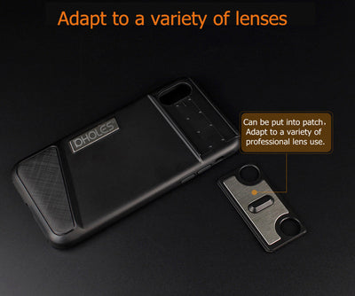 New For iPhone X Dual Camera Lens 6 in 1 Fisheye Wide Angle Macro Lens For iPhone X 10 Telescope Zoom Lenses +Case
