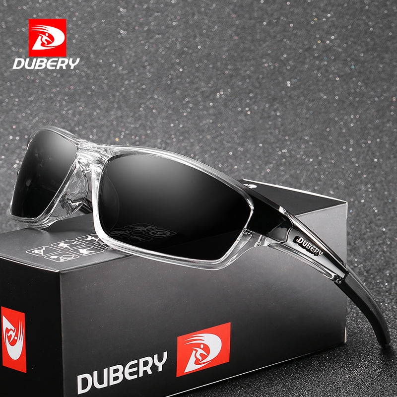DUBERY Polarized Night Vision Aviator Sunglasses Men's Retro Male Sun Glasses For Men Cool Brand Luxury Mirror Shades Oculos