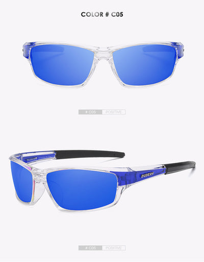 DUBERY Polarized Night Vision Aviator Sunglasses Men's Retro Male Sun Glasses For Men Cool Brand Luxury Mirror Shades Oculos