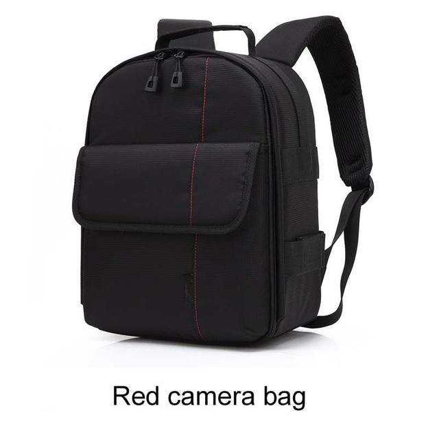 ightpro P1 Waterproof Digital DSLR Photo Padded Backpack w/ Rain Cover Multi-functional SLR Camera Soft Bag Video Case