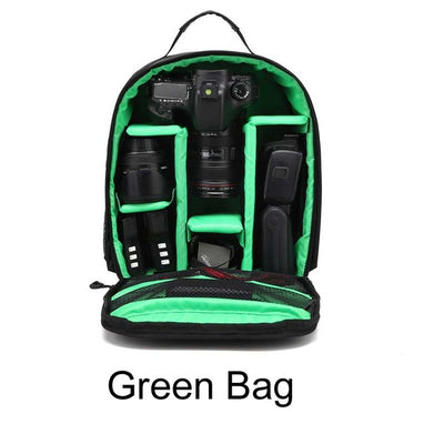 ightpro P1 Waterproof Digital DSLR Photo Padded Backpack w/ Rain Cover Multi-functional SLR Camera Soft Bag Video Case
