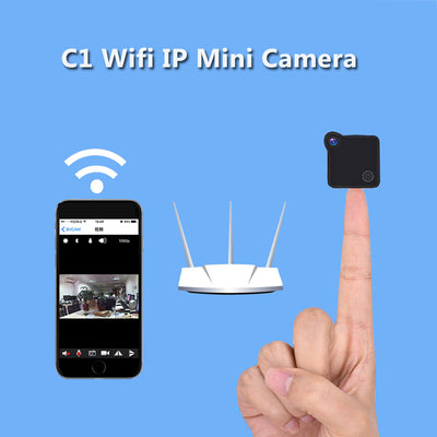 Volemer C1 Mini Wifi Camera IP Cam Wearable 720P HD H.264 Body Camera Wireless Motion Detection Mini DV Camera Bike Camera