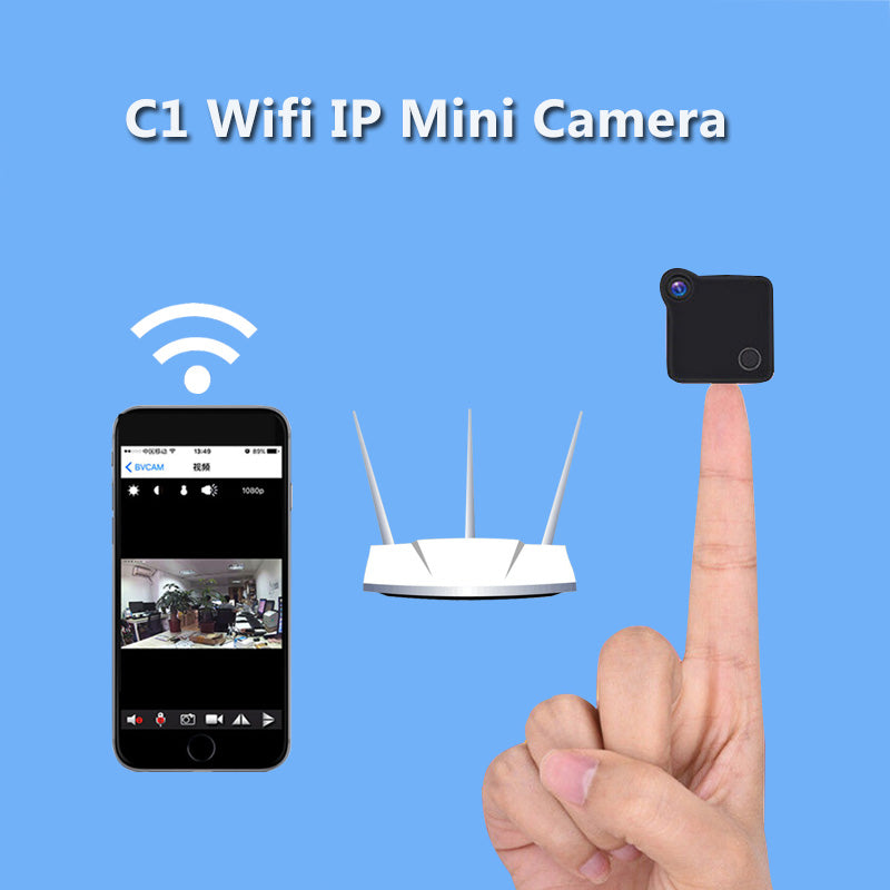 Volemer C1 Mini Wifi Camera IP Cam Wearable 720P HD H.264 Body Camera Wireless Motion Detection Mini DV Camera Bike Camera