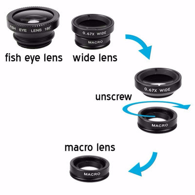 Fisheye Wide Angle Macro Fish eye Lens For Samsung Galaxy S6 S7 Edge S8 Plus 8X Zoom Telephoto Lentes 10in1 Mobile Phone lenses