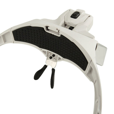 1.0X 1.5X 2.0X 2.5X 3.5X Adjustable 5 Lens Loupe Headband Magnifier Magnifying Glass with 2 LED Lights Lamp Jewelry Repair Tools