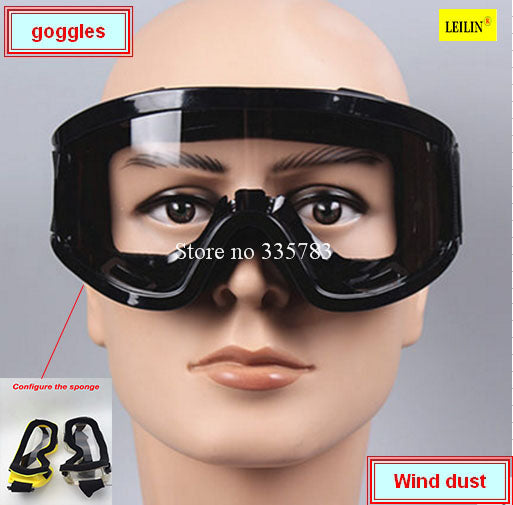 Sponge frame Safety Supplies Eyes Protection Clear Protective Glasses Wind and Dust Anti-fog Lab Medical Use Safety Goggles