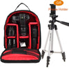 ightpro P1 Waterproof Digital DSLR Photo Padded Backpack w/ Rain Cover Multi-functional SLR Camera Soft Bag Video Case