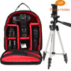 ightpro P1 Waterproof Digital DSLR Photo Padded Backpack w/ Rain Cover Multi-functional SLR Camera Soft Bag Video Case