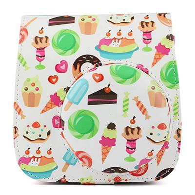 3 Camouflage Style Retro Mini Camera Bag Case for Fujifilm Instax Mini 8/8+/9 PU Leather Camera Protect Case