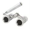 AOMEKIE 3X25 Opera Glasses Binoculars Metal Body with Chain/Handle Optical Lens Theater Telescope Retro Design Women Girls Gift