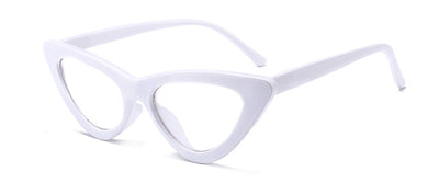 Peekaboo cute sexy retro cat eye sunglasses women small black white 2018 triangle vintage cheap sun glasses red female uv400