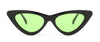 Peekaboo cute sexy retro cat eye sunglasses women small black white 2018 triangle vintage cheap sun glasses red female uv400