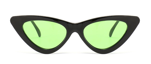 Peekaboo cute sexy retro cat eye sunglasses women small black white 2018 triangle vintage cheap sun glasses red female uv400