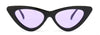Peekaboo cute sexy retro cat eye sunglasses women small black white 2018 triangle vintage cheap sun glasses red female uv400