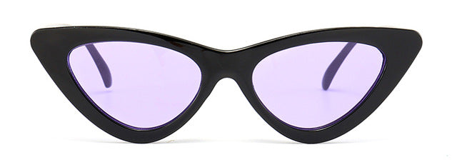Peekaboo cute sexy retro cat eye sunglasses women small black white 2018 triangle vintage cheap sun glasses red female uv400