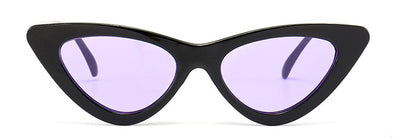 Peekaboo cute sexy retro cat eye sunglasses women small black white 2018 triangle vintage cheap sun glasses red female uv400