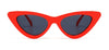 Peekaboo cute sexy retro cat eye sunglasses women small black white 2018 triangle vintage cheap sun glasses red female uv400