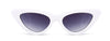 Peekaboo cute sexy retro cat eye sunglasses women small black white 2018 triangle vintage cheap sun glasses red female uv400