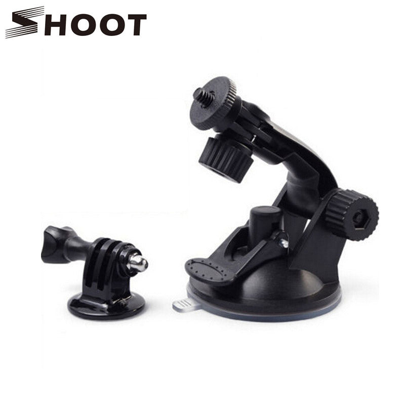 SHOOT 7CM Windshield Suction Cup Mount for Gopro Hero 6 5 4 3 SJCAM SJ4000 Xiaomi Yi 4K H9 with Tripod Adapter Go Pro Accessory