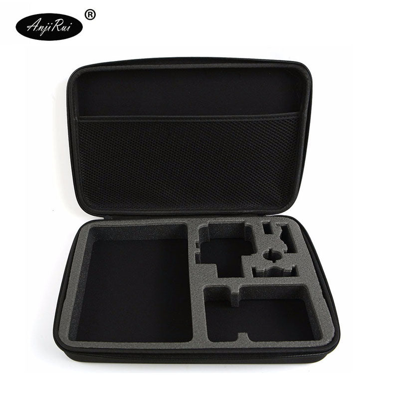 ANJIRUI Waterproof Storage Carrying Bag Travel Case for GoPro Hero Sessions 4/4/3+/3/2/1/XiaomiYi Action Camera Case Accessories