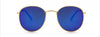 Hindfield Black Hot Rays Round Sunglasses Women Brand Designer Sun Glasses for Men 2017 Mirror UV400 Oculos De Sol Masculino