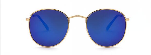 Hindfield Black Hot Rays Round Sunglasses Women Brand Designer Sun Glasses for Men 2017 Mirror UV400 Oculos De Sol Masculino