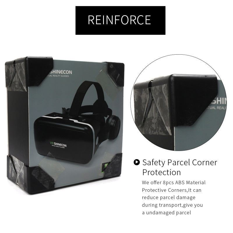 VR Headset Shinecon 6.0 Pro Stereo Virtual Reality Smartphone 3D Glasses Google BOX VR Headset with Controller for Android