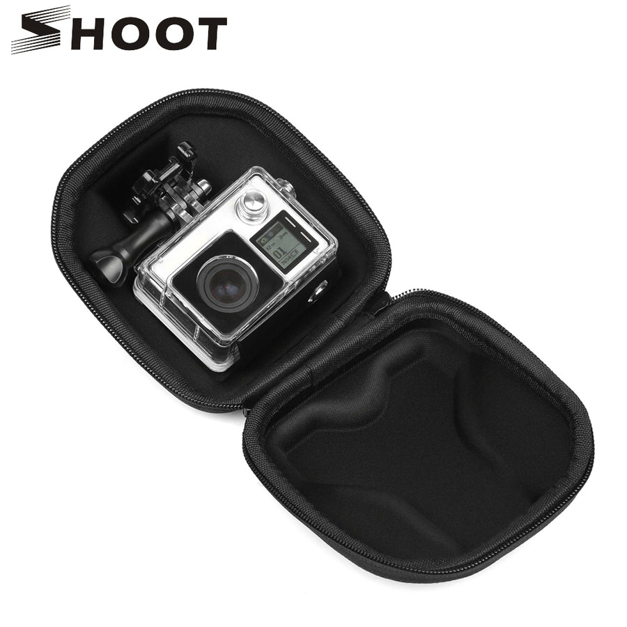 SHOOT Portable Waterproof Mini Box Camera Case for GoPro Hero 6 5 4 3+ 3 SJCAM Xiaomi Yi Cam Case Go Pro Action Camera Accessory