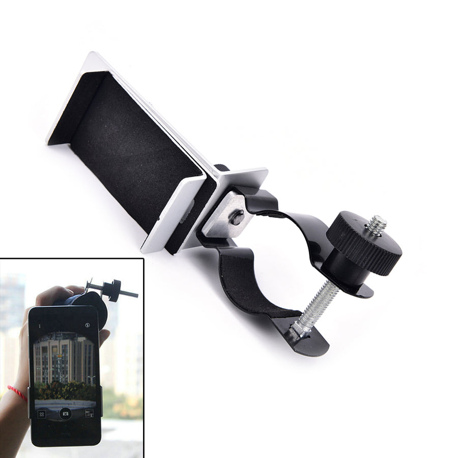 Spotting Scope Cellphone Adapter Mount- Universal Digiscoping Binocular, Telescope, Microscope adapter clip