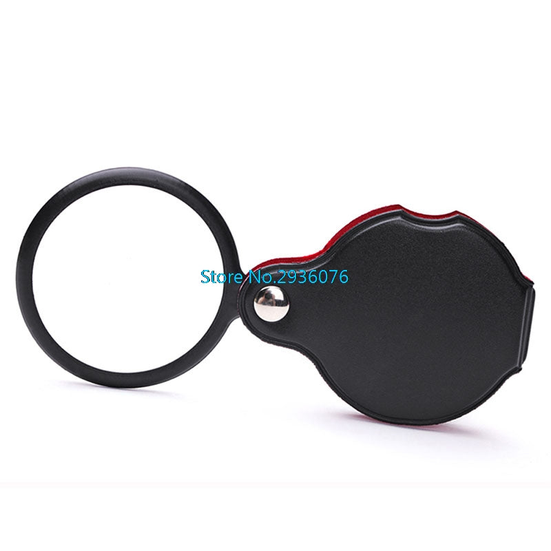 Mini Pocket 6X 58mm Folding Jewelry Magnifier Magnifying Eye Loupe Glass Lens