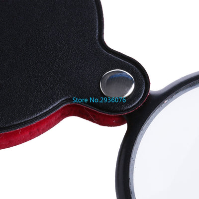 Mini Pocket 6X 58mm Folding Jewelry Magnifier Magnifying Eye Loupe Glass Lens