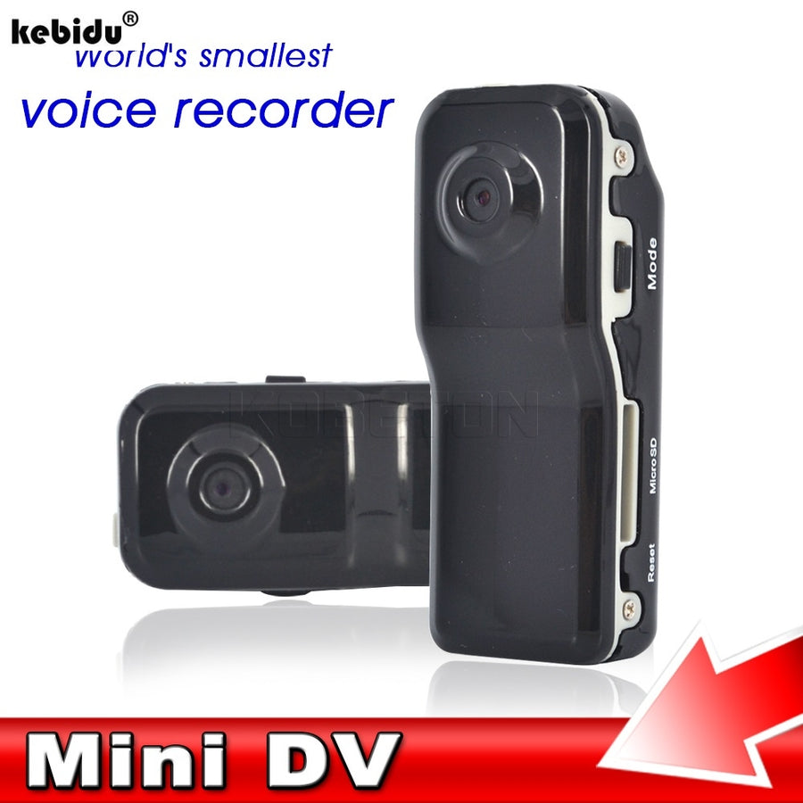 kebidu 1pcs Ultra  Mini Sports Camera 720P DV DVR HD DVR + Holder + Clip for Outdoor Hiking Bike Video Audio Recorder