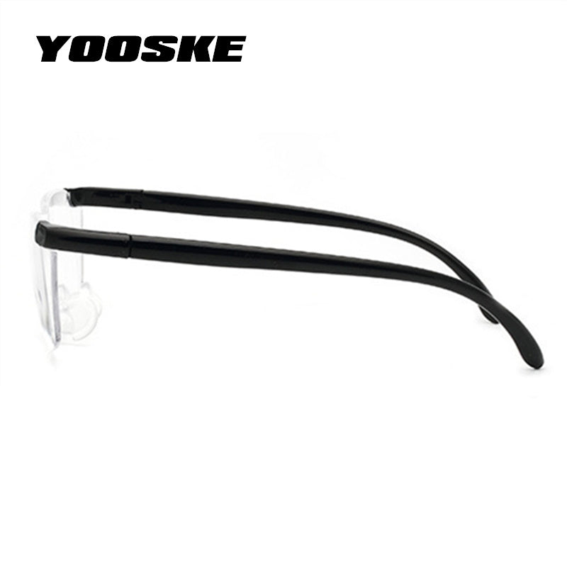 YOOSKE Big Vision 250% Reading Glasses Men Women Frameless magnifying 1.6 times +250 Degrees Magnifies Glasses Presbyopic
