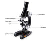 Kids Plastic 450X 1200X Zoom Biological Science Microscope Refined Scientific Instrument Educational Toy Useful Microscope