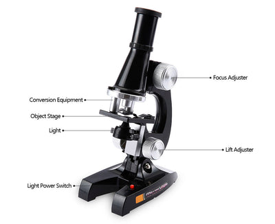 Kids Plastic 450X 1200X Zoom Biological Science Microscope Refined Scientific Instrument Educational Toy Useful Microscope