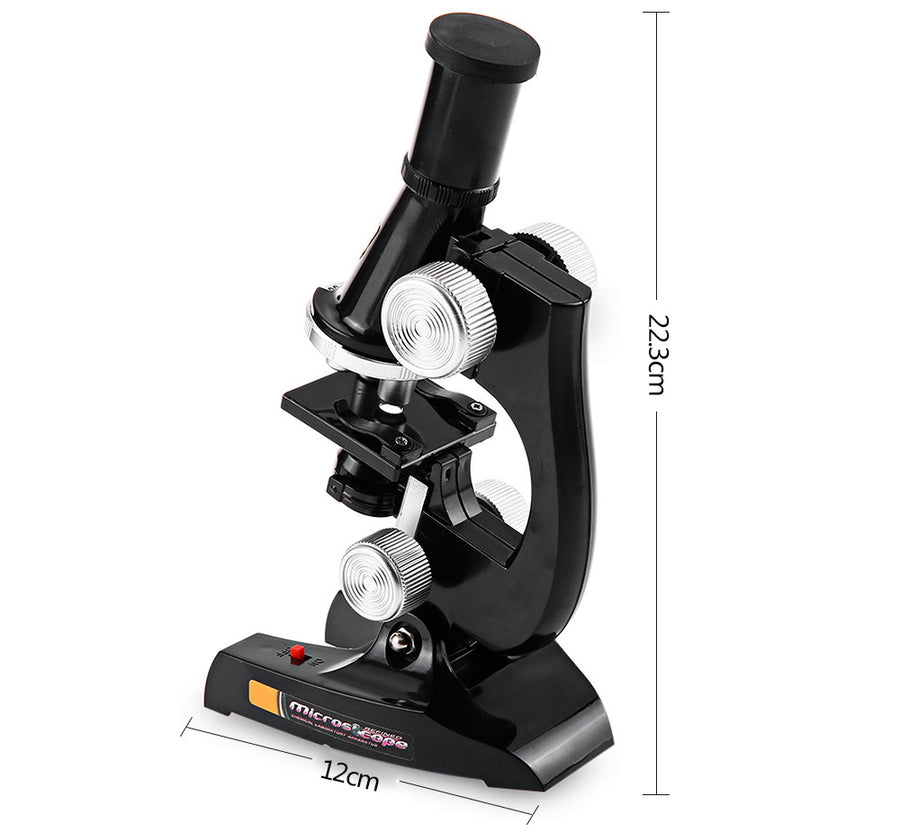 Kids Plastic 450X 1200X Zoom Biological Science Microscope Refined Scientific Instrument Educational Toy Useful Microscope