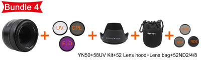 YONGNUO YN50MM F1.8 Large Aperture Auto Focus Lens YN 50MM for Nikon f1.8 50mm Camera Lenses  d7000 d90 d5200 d7200 d750 d610