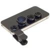 JETTING Fish eye 3 in 1 mobile phone chip lenses fisheye wide angle macro camera for iphone 6 5s/5 And All Other Smart Phones