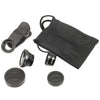 JETTING Fish eye 3 in 1 mobile phone chip lenses fisheye wide angle macro camera for iphone 6 5s/5 And All Other Smart Phones