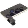 JETTING Fish eye 3 in 1 mobile phone chip lenses fisheye wide angle macro camera for iphone 6 5s/5 And All Other Smart Phones