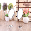 Metal Mirror Make-up Mirror Dresser Desktop Rotation Mirror 1: 2 zoom function Free Shipping