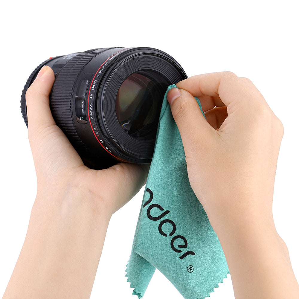 Andoer Cleaning Cloth Screen Glass Lens Cleaner for Canon Nikon DSLR Camera Camcoder for iPhone iPad Tablet Computer