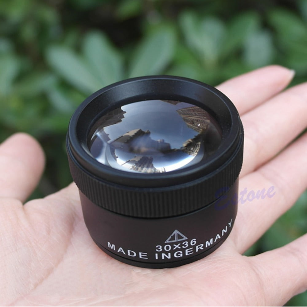 30x36mm Jeweler Optics Loupes Magnifier Magnifying Glass Lens Loop Microscope