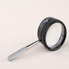 35X 50mm Magnifying Jeweler Zoom Loupe Hand Held Low Vision Portable Magnifier High light transmission glass Lens  Metal Handle