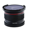K&F CONCEPT 52mm 0.35x Fisheye Lens Wide Angle Macro Panoramic Lenses For Canon 600d 550d Nikon D3300 Penta Sony SLR DSLR Camera