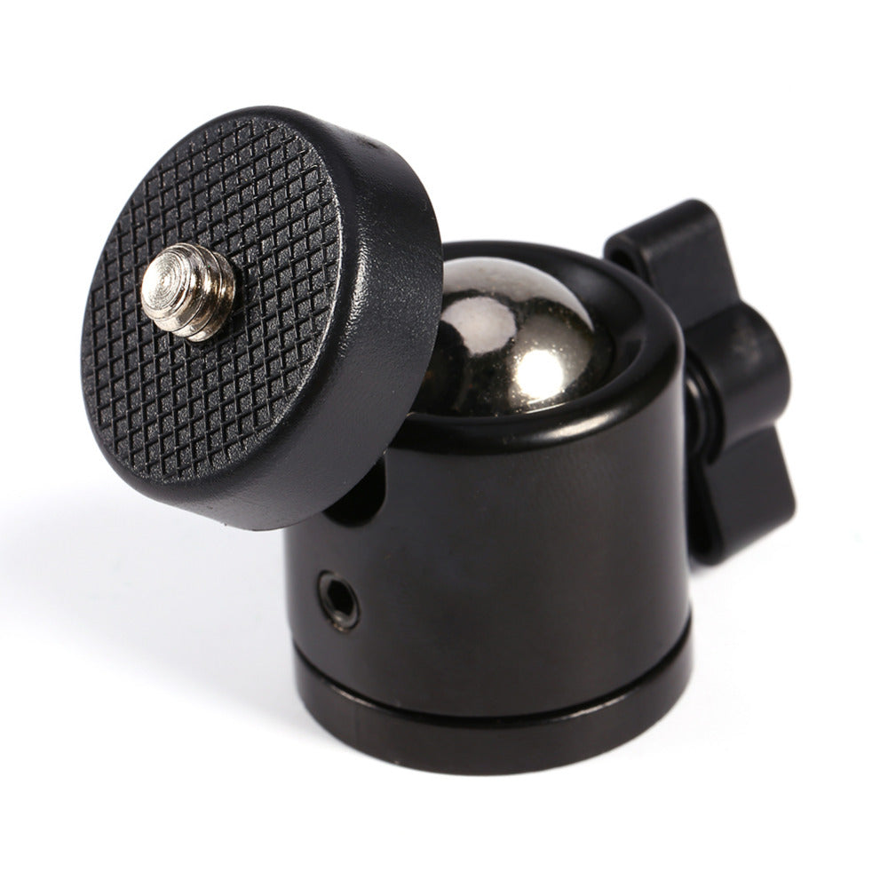 Black Color 360 Degree Mini Tripod Ball Head Ballhead 1/4"Screw Mount Stand DSLR DV Camera DSLR Camera Accessories